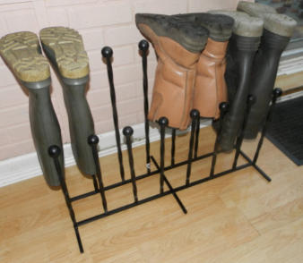 8 Pair wellington boot rack family
