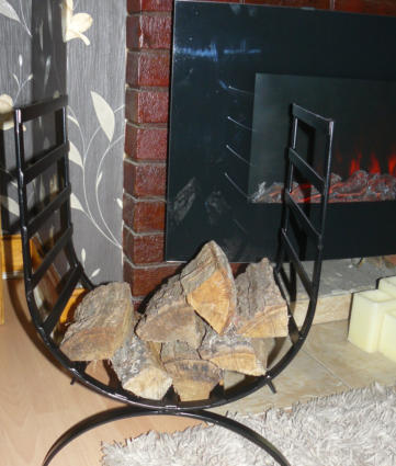 Log basket wimborne wrought iron works