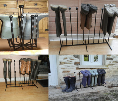 wimborne wrought iron works welly boot racks