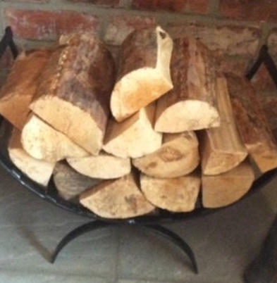 Log baskets wrought iron